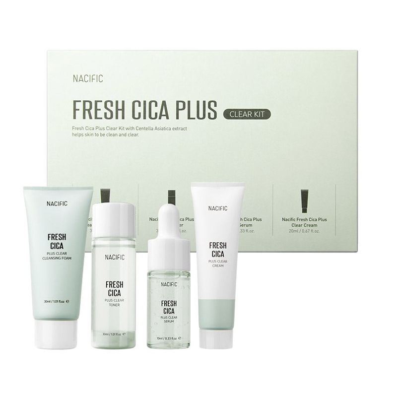 Набор миниатюр для чувствительной и проблемной кожи NACIFIC Fresh Cica Plus Clear Kit
