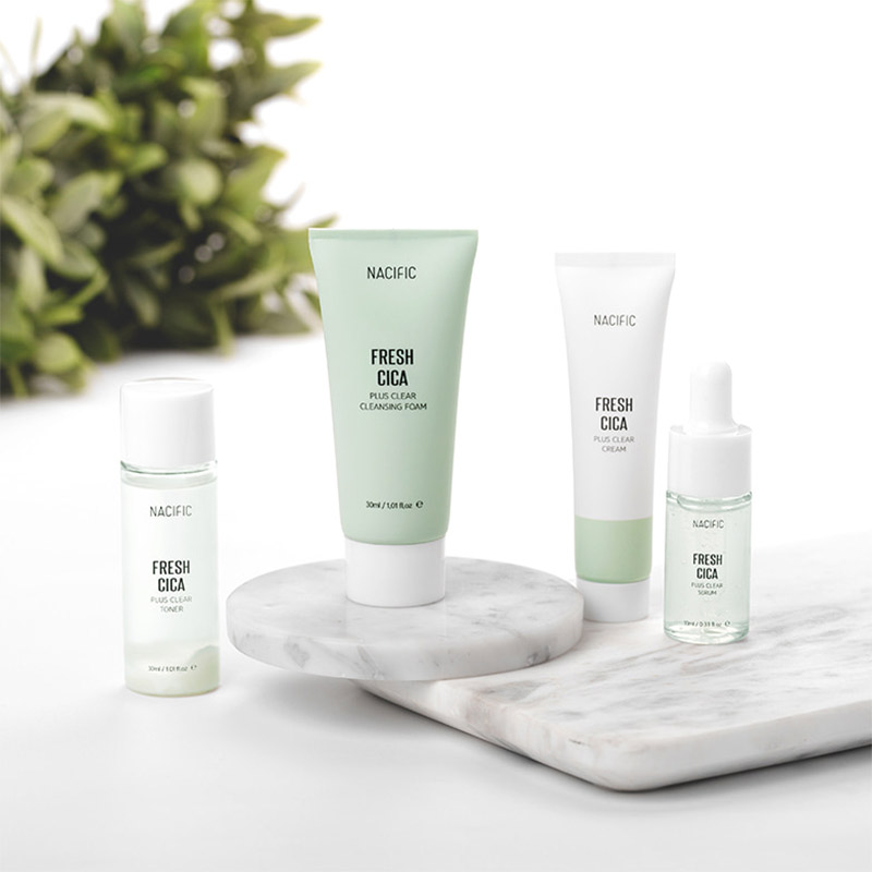 Набор миниатюр для чувствительной и проблемной кожи NACIFIC Fresh Cica Plus Clear Kit
