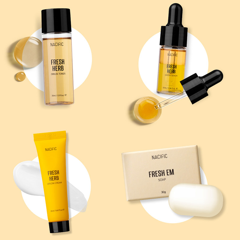 Увлажняющий набор миниатюр с календулой NACIFIC Fresh Herb Origin Kit