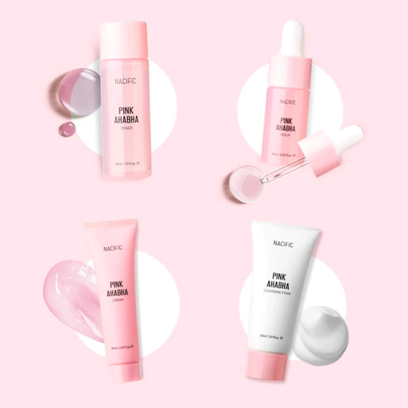 Набор миниатюр средств с кислотами Nacific Pink AHA BHA Kit