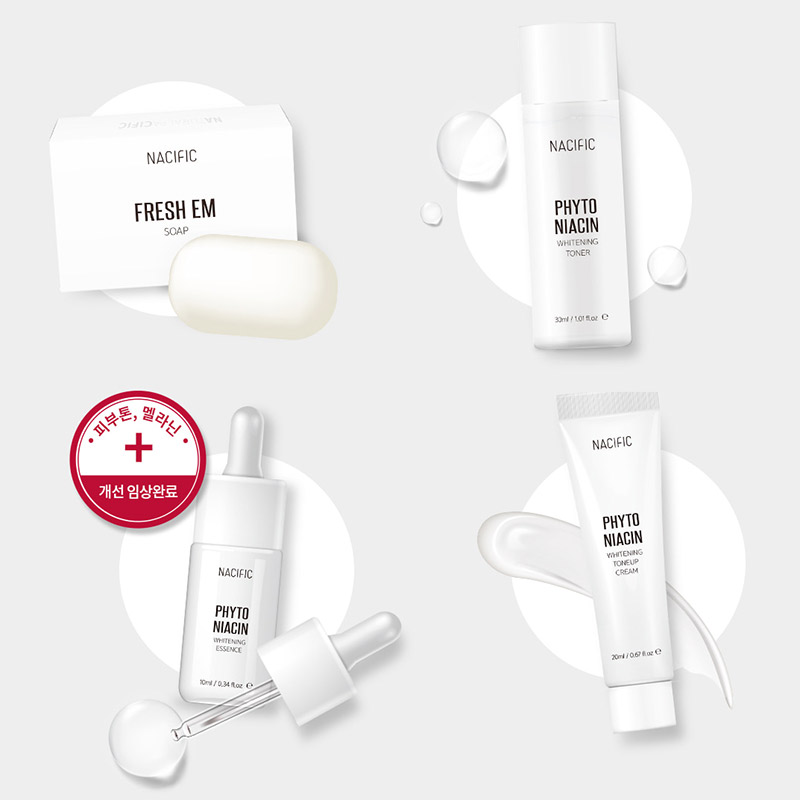Осветляющий набор миниатюр с ниацинамидом NACIFIC Phyto Niacin Whitening Kit