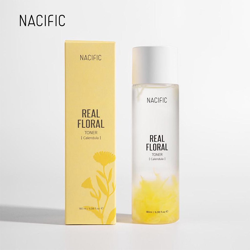 Тонер с лепестками календулы для чувствительной кожи NACIFIC Real Floral Toner Calendula 180мл