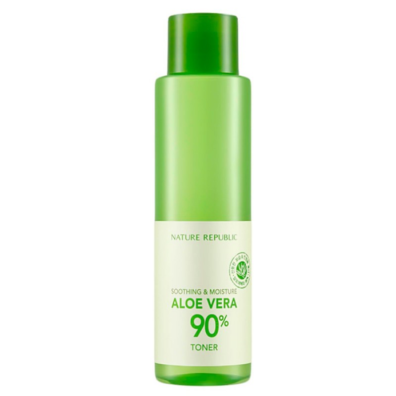 Увлажняющий тонер с алоэ NATURE REPUBLIC Aloe Vera 90% Soothing and Moisture Toner - 160 мл