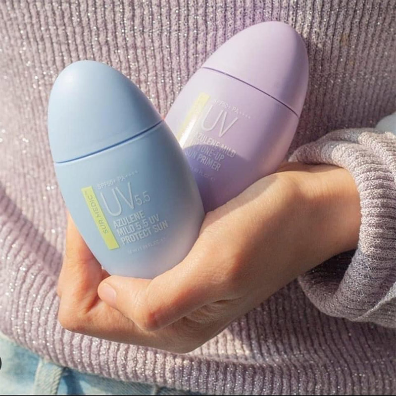 Солнцезащитный крем с азуленом Neogen Sur.Medic Azulene Mild 5.5 UV Protect Sun SPF 50+ PA++++ 50мл