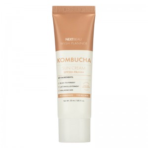 Солнцезащитный крем для лица с комбучей NEXTBEAU Wish Planner Kombucha Biome Sun Cream SPF50+ PA+++ 55мл