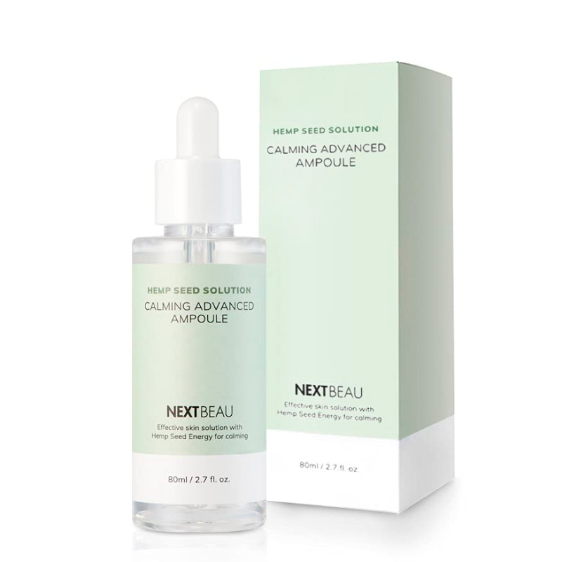 Успокаивающая сыворотка с коноплей Nextbeau Hemp Seed Solution Calming Advanced Ampoule 80 мл