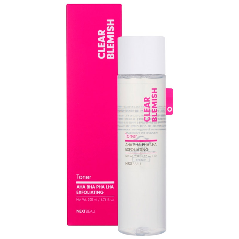 Тонер с кислотами NEXTBEAU Clear Blemish Toner 200мл