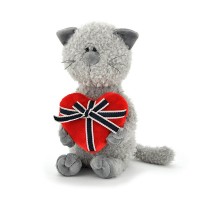 Мягкая игрушка КОТ ОБОРМОТ С СЕРДЦЕМ