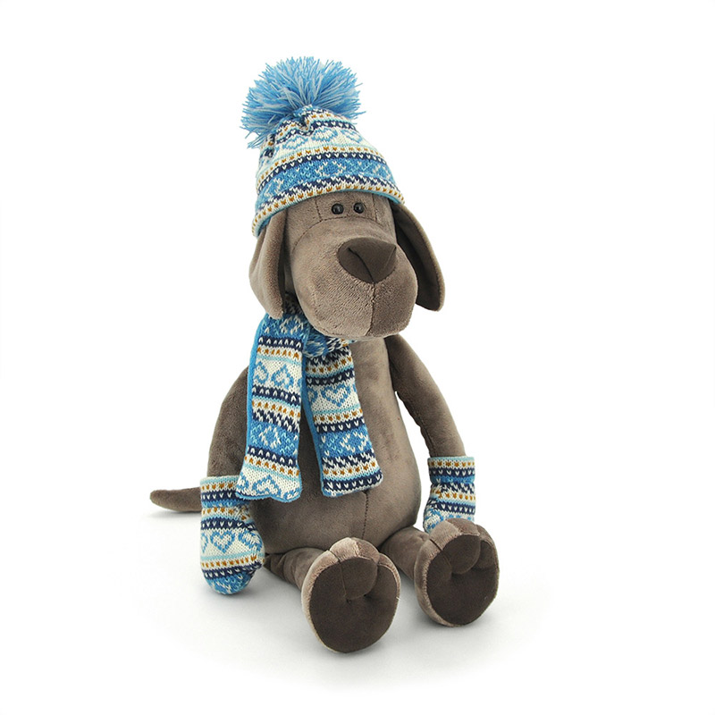 Мягкая игрушка ПЁС БАРБОСЬКА В ШАПОЧКЕ Мягкая игрушка ПЁС БАРБОСЬКА В ШАПОЧКЕ