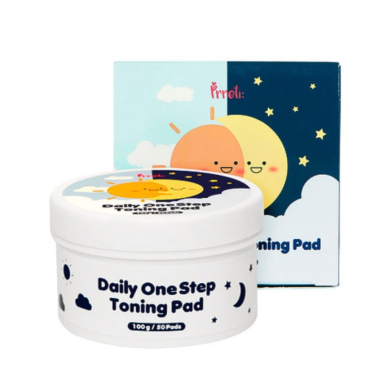 Очищающие диски-подушечки PRRETI Daily One Step Toning Pad - 50 шт
