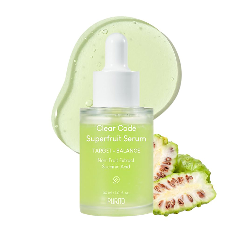 Себорегулирующая сыворотка с экстрактом нони Purito Clear Code Superfruit Serum 30мл Себорегулирующая сыворотка с экстрактом нони Purito Clear Code Superfruit Serum 30мл