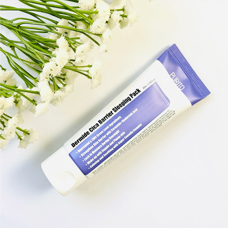 Успокаивающая ночная маска с центеллой PURITO Dermide Cica Barrier Sleeping Pack 80 мл