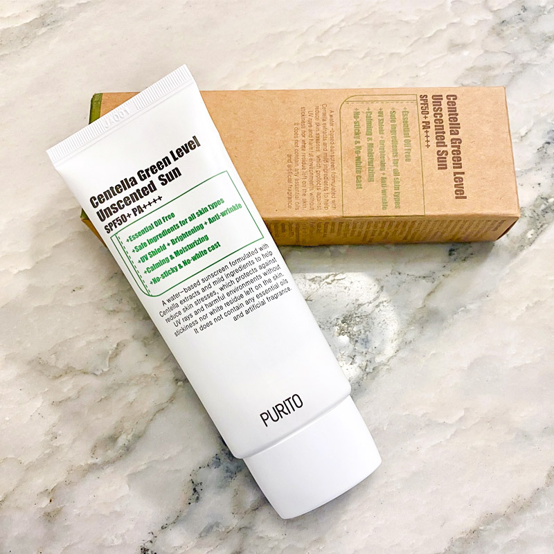 Солнцезащитный крем с центеллой PURITO Centella Green Level Unscented Sun SPF50 PA 60 мл