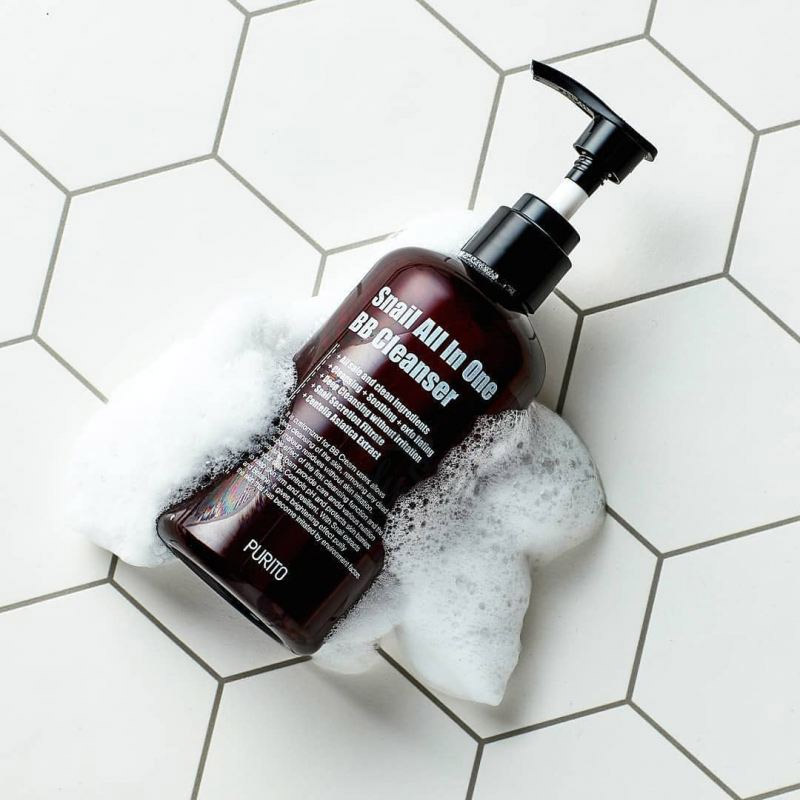 Слабокислотный очищающий гель с муцином улитки PURITO Snail All In One BB Cleanser 250 мл