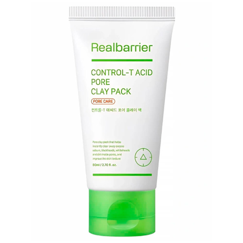 Глиняная маска для глубокого очищения и обновления кожи Real Barrier Control-T Acid Pore Clay Pack 80мл