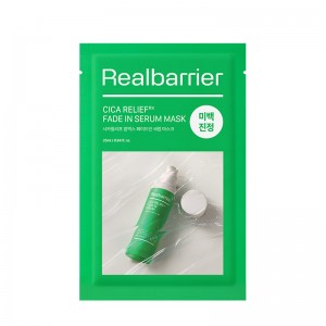Успокаивающая экспресс-маска с комплексом CICA Real Barrier Cica Relief RX Fade In Serum Mask 25мл