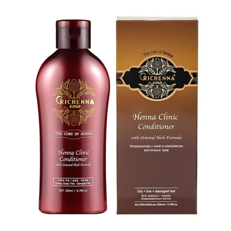 Кондиционер для волос с хной и травами RICHENNA Gold Henna Clinic Conditioner 200 мл