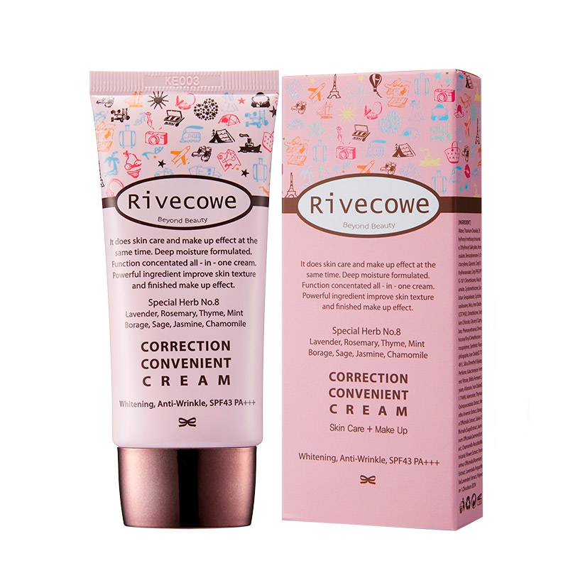 СС крем для лица RIVECOWE Correction Convenient Cream SPF43 РА+++ - 40 мл