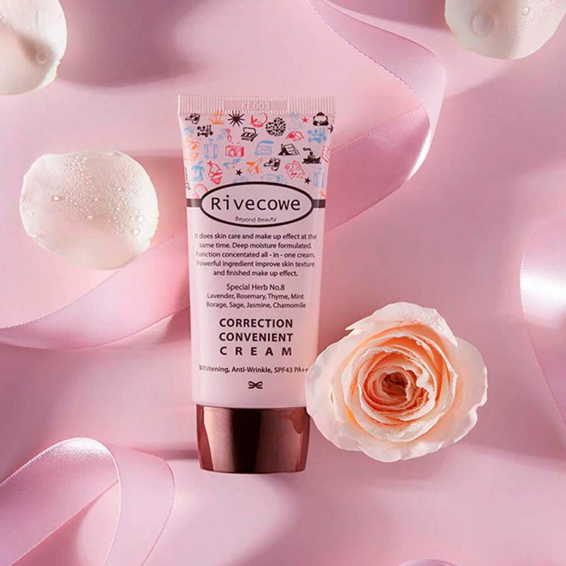 СС крем для лица RIVECOWE Correction Convenient Cream SPF43 РА+++ - 40 мл