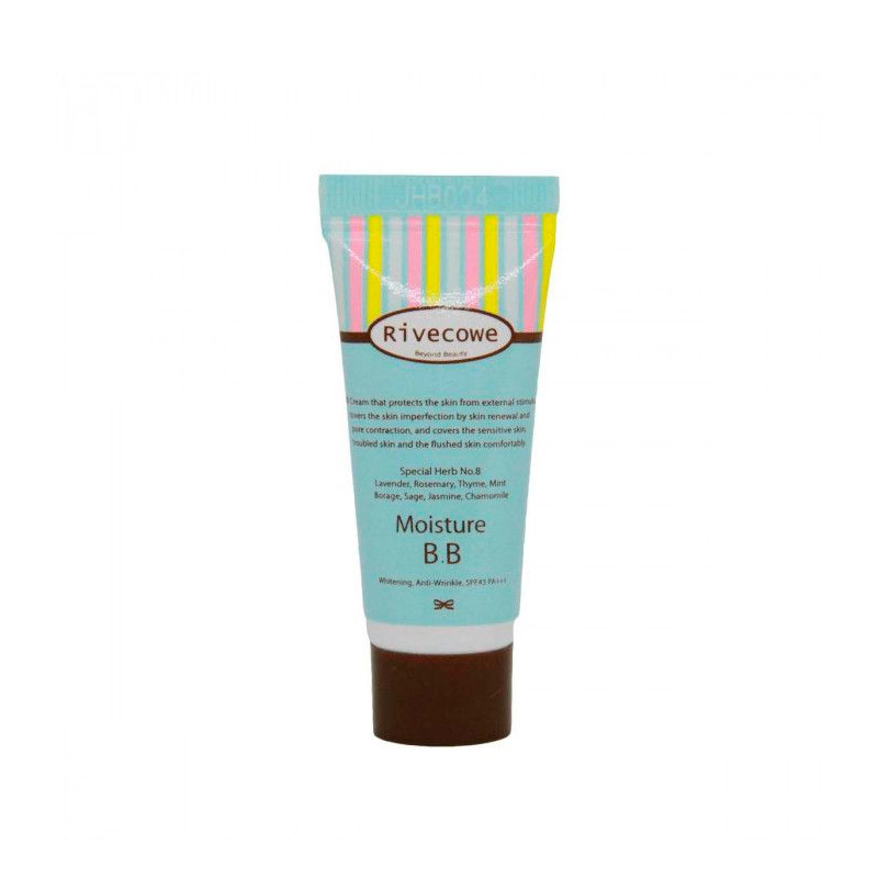 Миниатюра BB крем для лица RIVECOWE Moisture BB SPF43 РА+++ 5 мл