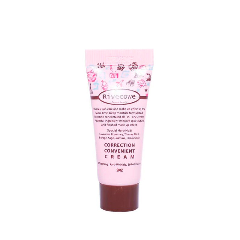 Миниатюра СС крема для лица RIVECOWE Correction Convenient Cream SPF43 РА+++ 5 мл