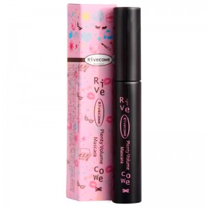 Тушь для ресниц черная объем и подкручивание Rivecowe Plenty Volume Mascara 8 мл