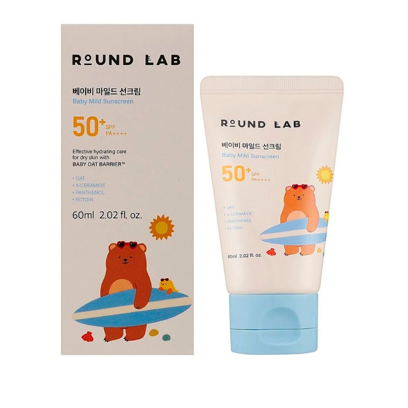 Детский солнцезащитный крем Round Lab Baby Mild Sunscreen SPF50+ PA++++ 60 мл