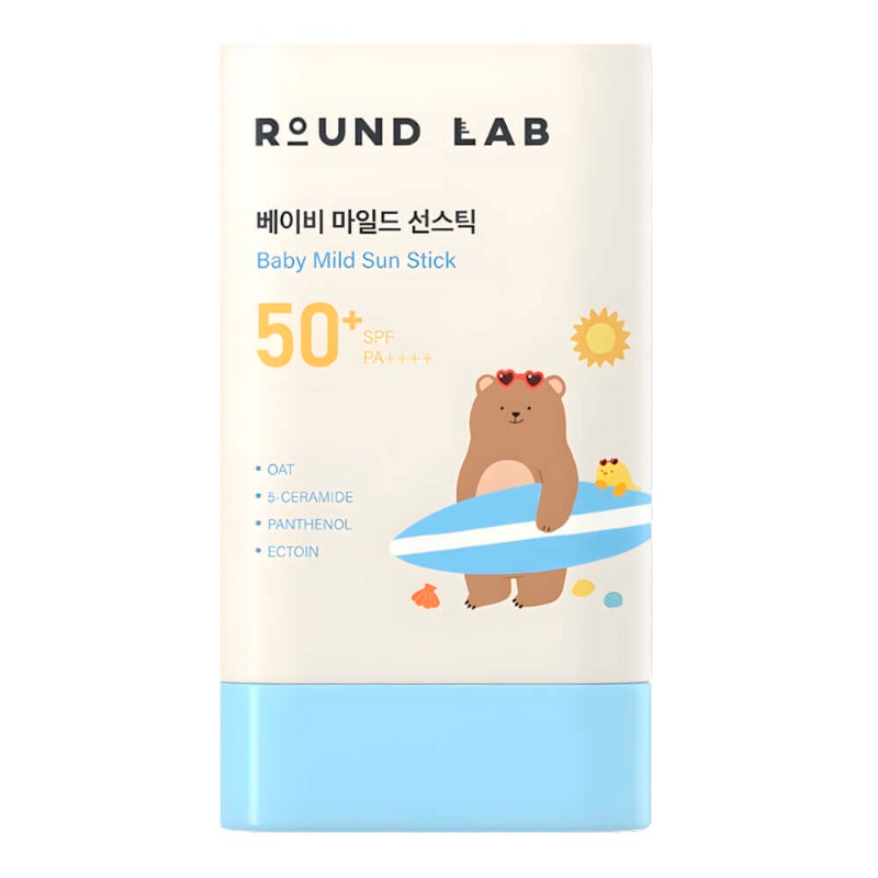 Детский солнцезащитный стик с пантенолом Round Lab Baby Mild Sun Stick SPF50+ PA++++ 21гр
