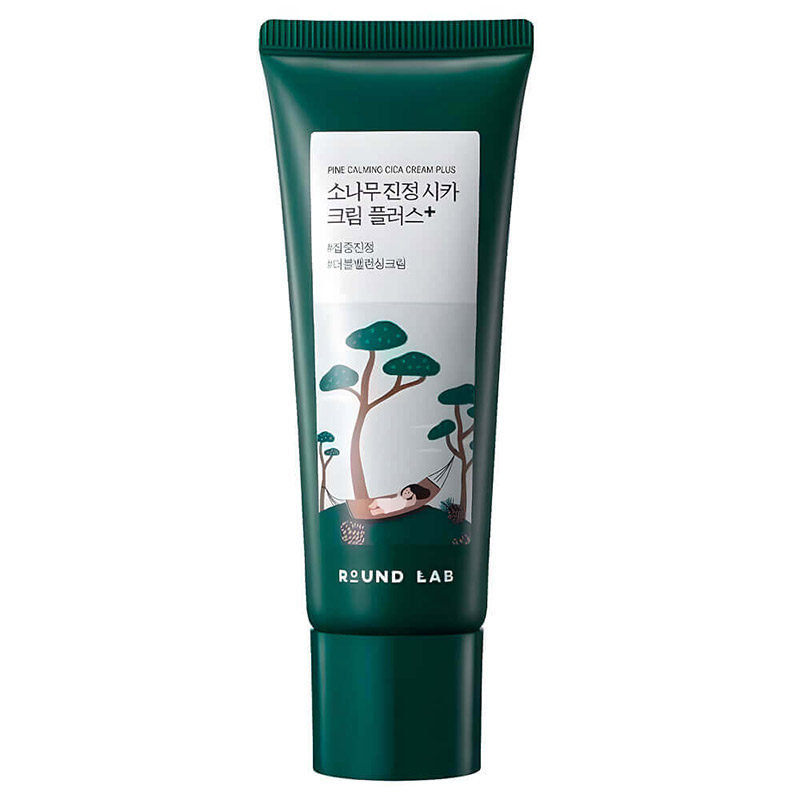 Двойной крем с экстрактом центеллы для проблемной кожи Round Lab Pine Calming Cica Cream Plus 60мл Двойной крем с экстрактом центеллы для проблемной кожи Round Lab Pine Calming Cica Cream Plus 60мл