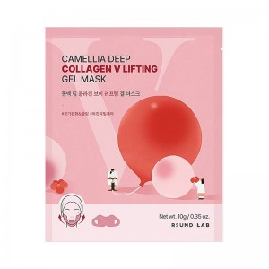 Лифтинг-маска для V-зоны Round Lab Camellia Deep Collagen V Lifting Gel Mask 1 шт