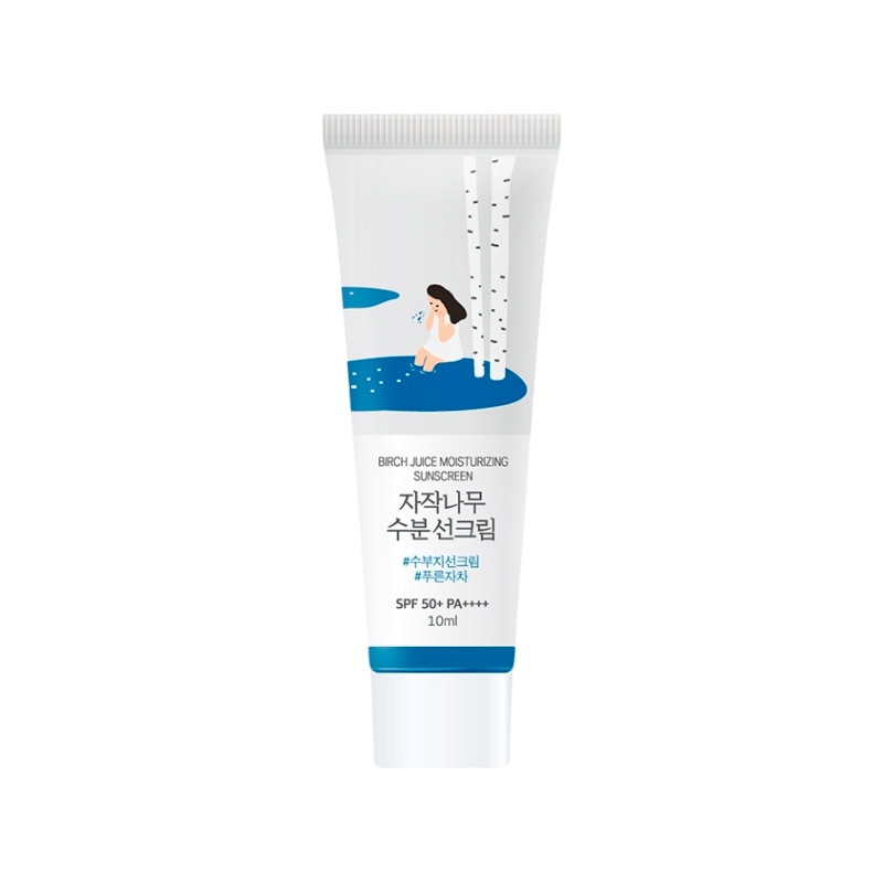 Миниатюра санскрина Round Lab Birch Juice Moisturizing Sunscreen SPF50+ PA++++ 10мл
