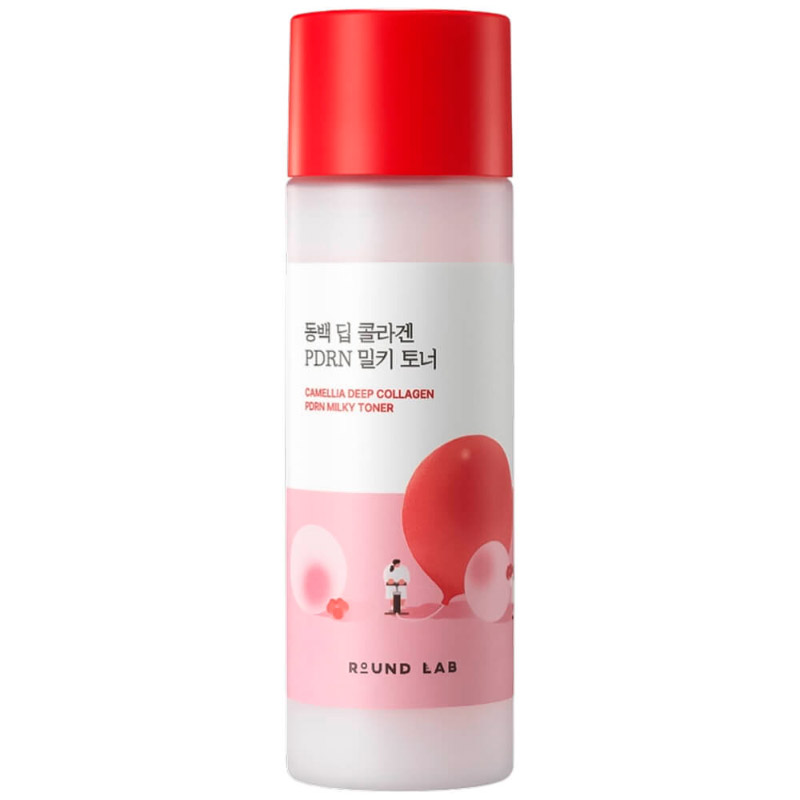 Молочный тонер с ПДРН Round Lab Camellia Deep Collagen Milky PDRN Toner 150 мл