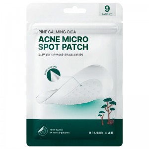 Патчи с микроиглами от акне Round Lab Pine Calming Cica Acne Micro Spot Patch 9 шт