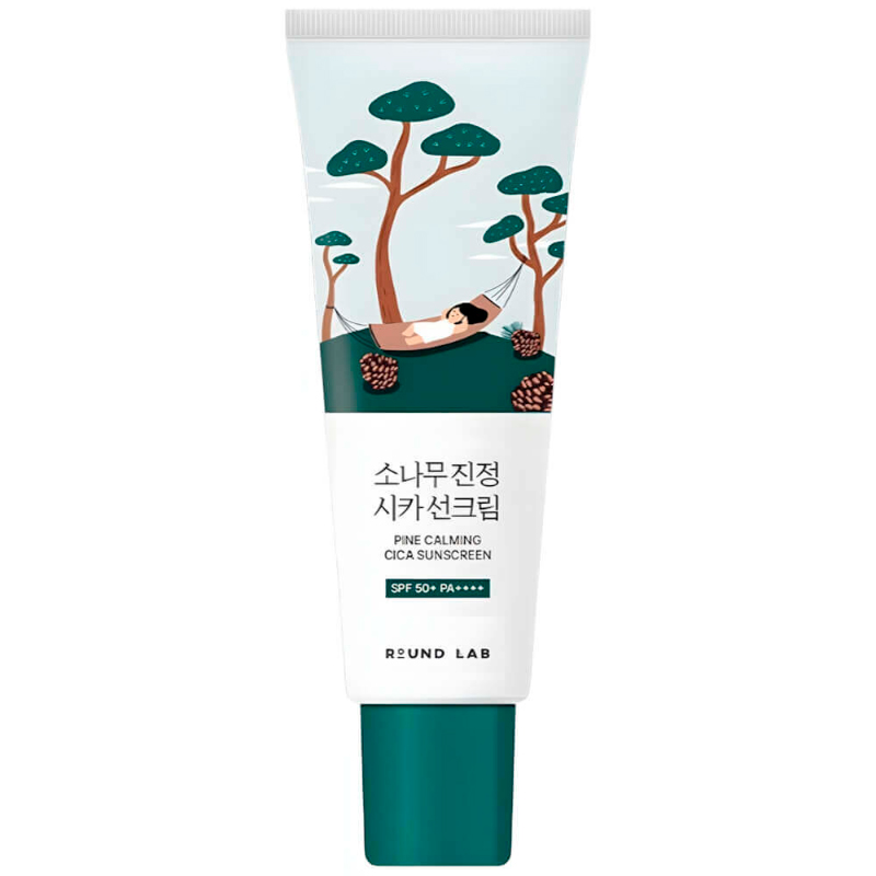Солнцезащитный крем для проблемной кожи Round Lab Pine Calming Cica Sunscreen SPF50+ PA++++ 40 мл