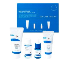 Travel-набор средств с берёзовым соком Round Lab Birch Juice Trial Kit 