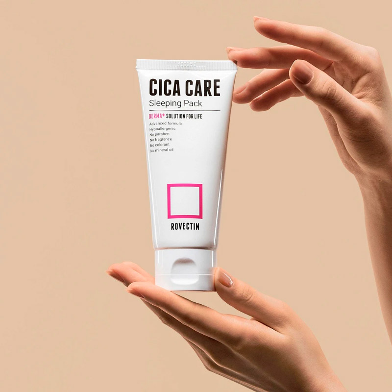 Ночная маска для лица ROVECTIN Skin Essentials Cica Care Sleeping Pack 80мл
