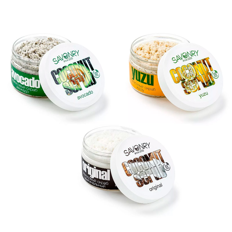 Кокосовый скраб для тела SAVONRY 300 гр Кокосовый скраб для тела SAVONRY 300 гр