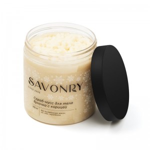 Скраб-мусс для тела БУЛОЧКА С КОРИЦЕЙ SAVONRY 250мл 