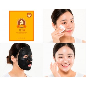 Разглаживающая тканевая маска SECRET NATURE Fermented Jeju Horse Oil Mask Pack - 20 мл