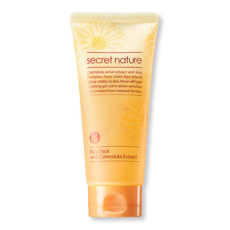 Смягчающая маска для лица SECRET NATURE Calendula Real Petal Pack - 130 мл Смягчающая маска для лица SECRET NATURE Calendula Real Petal Pack - 130 мл