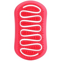 Мини расческа для сухих и влажных волос с ароматом "Клубника" SOLOMEYA Aroma Brush Strawberry Mini