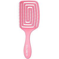 Расческа для сухих и влажных волос с ароматом "Клубника" SOLOMEYA Wet Detangler Brush Oval Strawberry