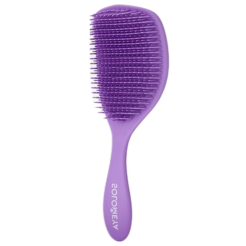 Расческа для сухих и влажных волос с ароматом "Лаванда" SOLOMEYA Wet Detangler Brush Cushion Lavender Расческа для сухих и влажных волос с ароматом "Лаванда" SOLOMEYA Wet Detangler Brush Cushion Lavender