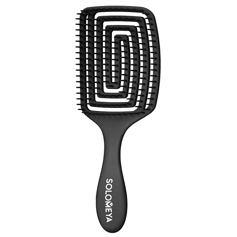 Расческа для сухих и влажных волос c ароматом "Виноград" SOLOMEYA Wet Detangler Brush Paddle Grape Расческа для сухих и влажных волос c ароматом "Виноград" SOLOMEYA Wet Detangler Brush Paddle Grape