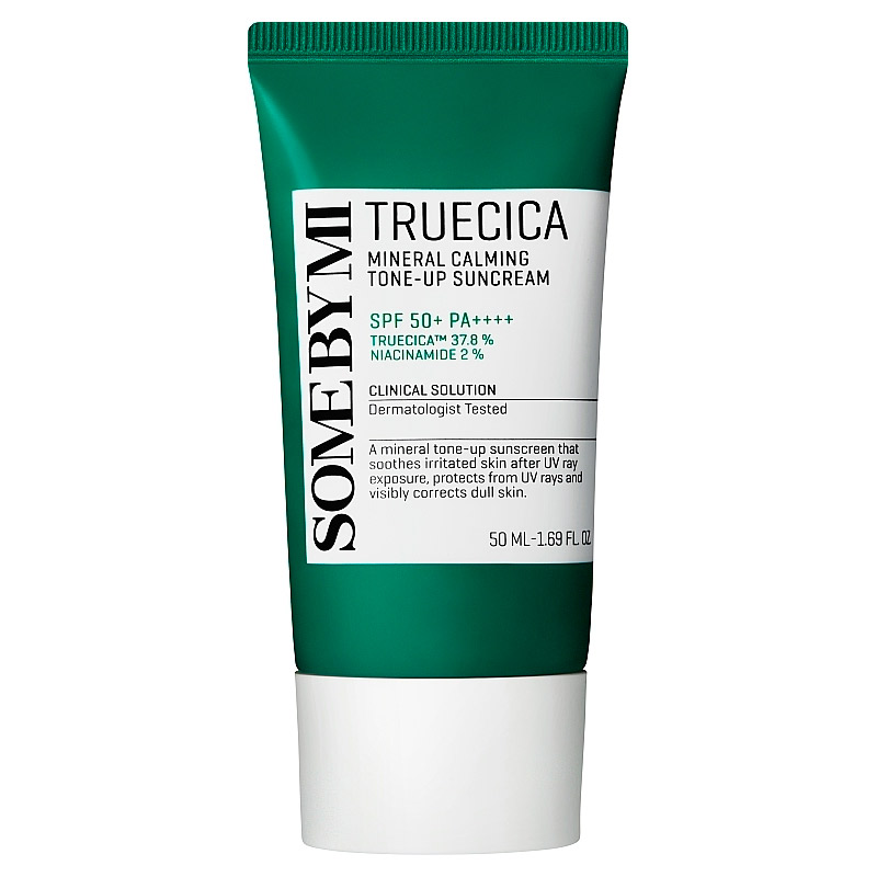 Солнцезащитный минеральный крем SOME BY MI Truecica Mineral Calming Tone-Up Sun cream SPF50+ PA++++ - 50 мл
