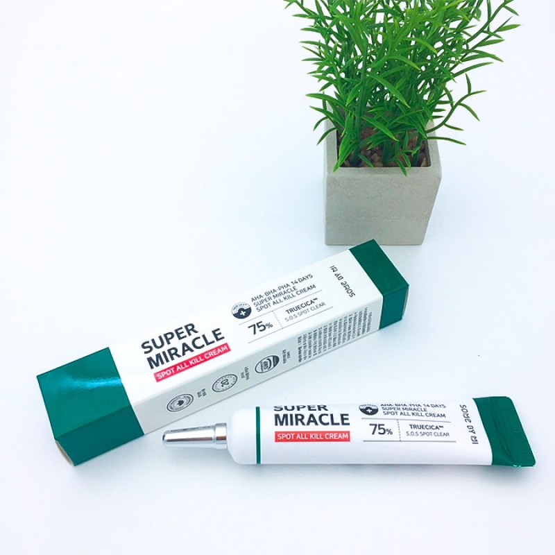 Точечный крем для проблемной кожи c кислотами SOME BY MI AHA-BHA-PHA 14 Days Super Miracle Spot All Kill Cream - 30 мл