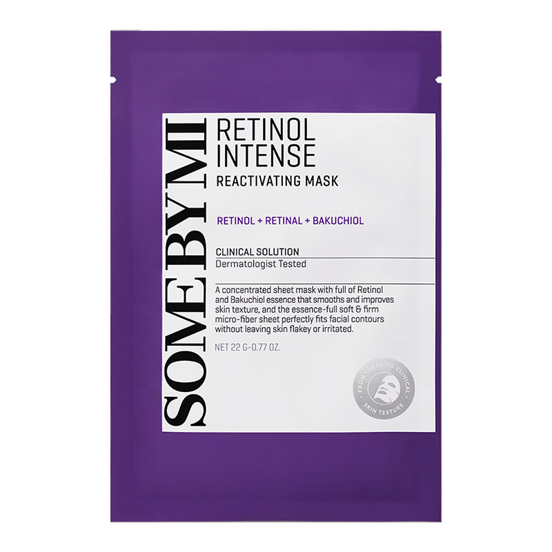 Антивозрастная тканевая маска с ретинолом и бакучиолом Some By Mi Retinol Intense Reactivating Mask 22мл