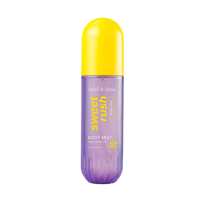 Мист для тела и волос с ароматом соленой карамели Spark Glow Body and Hair Mist Purple Toffee 250мл Мист для тела и волос с ароматом соленой карамели Spark Glow Body and Hair Mist Purple Toffee 250мл
