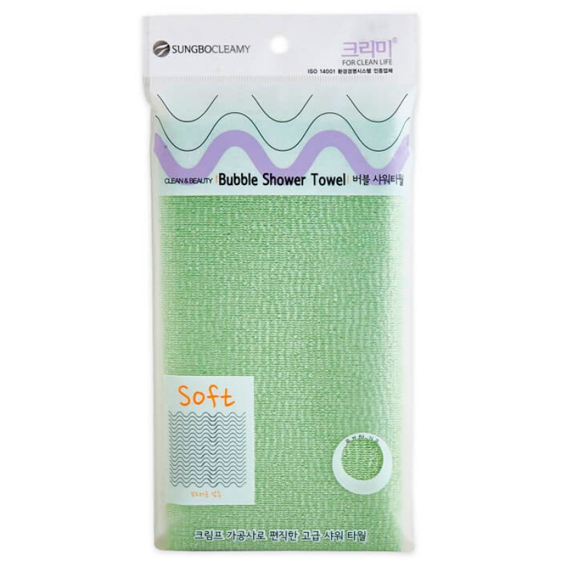 Мочалка для тела SUNGBO CLEAMY Bubble Shower Towel 28х100 - 1 шт
