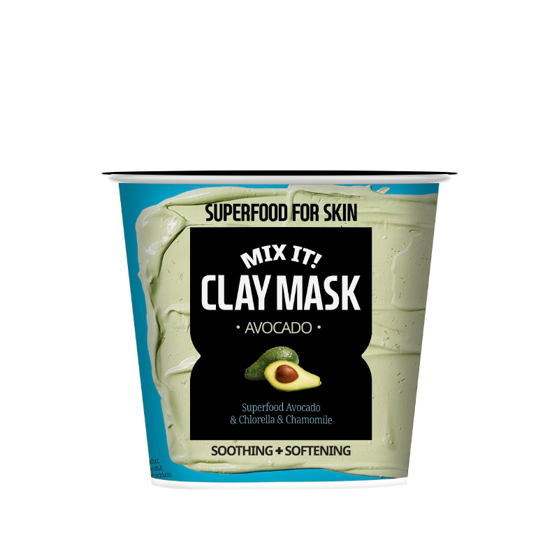 Глиняная маска с авокадо Superfood Salad for Skin FARMSKIN Mix It! Clay Mask Avocado
